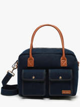 Handtas A4 Formaat Denim Brut Paul marius Blauw denim brut DANDYDEB